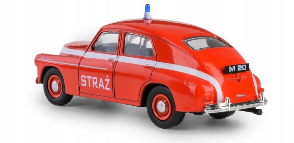 Samochód Model Warszawa M-20 Straż kolekcja PRL