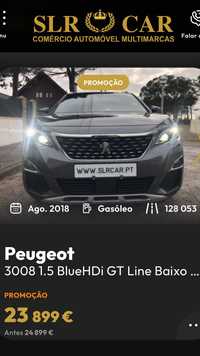 Peugeot 3008 1.5 BlueHDi GT Line Baixo Consumo