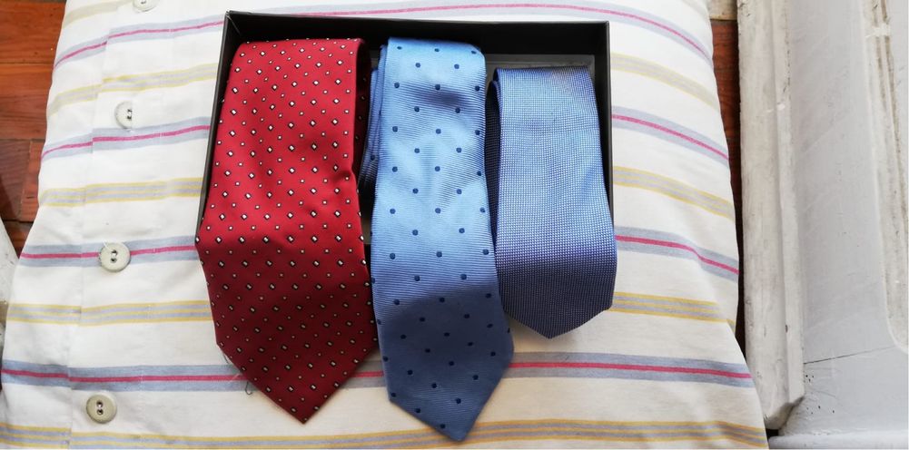 Conjunto de 3 gravatas