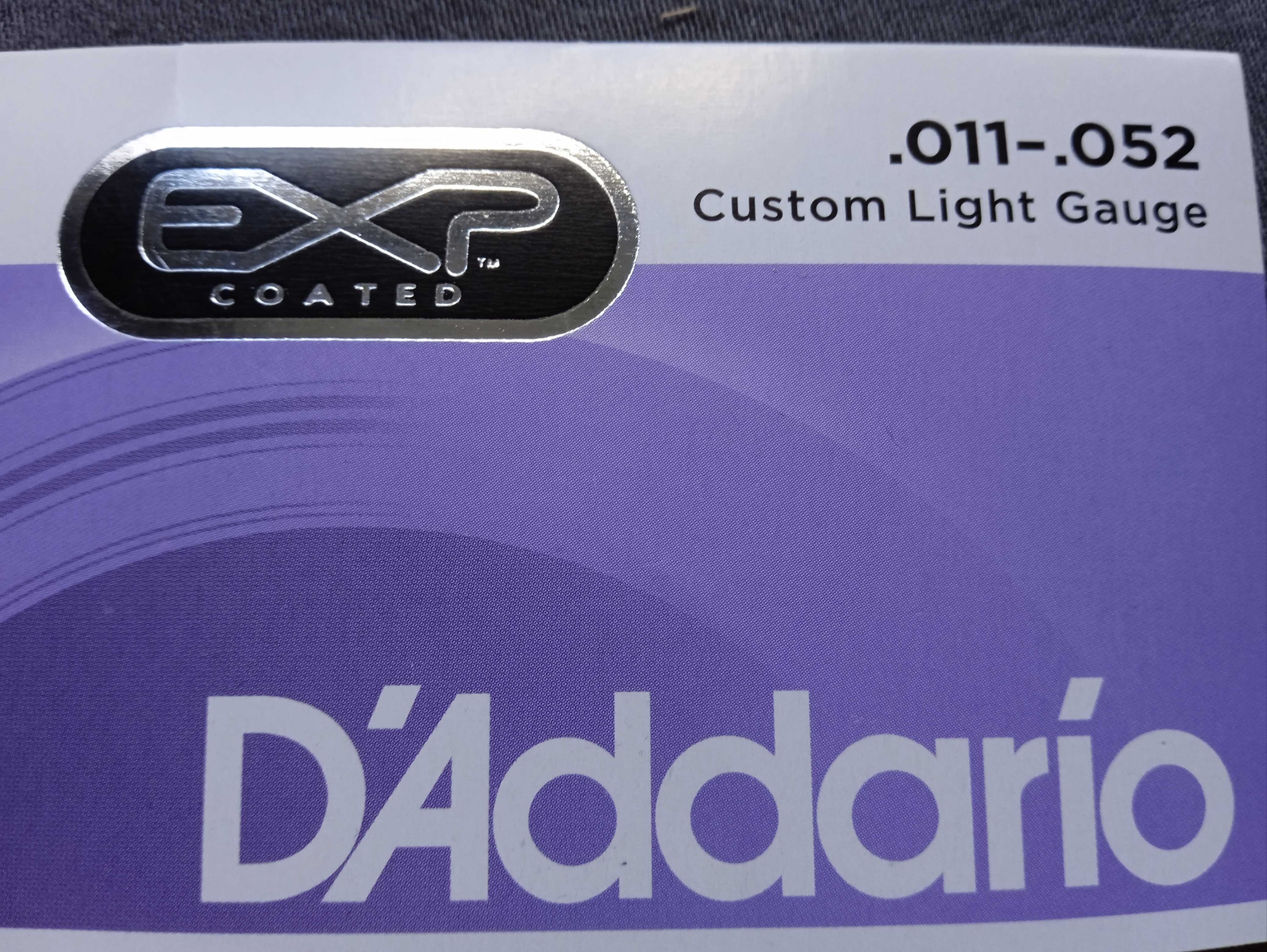 D'Addario EXP26 struny-gitara akustyczna 11-52 COATED PHOSPHOR BRONZE