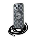 Etui Karl Lagerfeld IML Crossbody Monogram Karl & Choupette Head MagSa