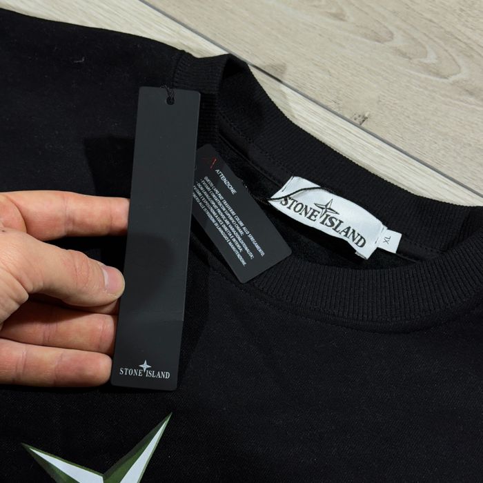 Нова Кофта Світшот Стон Айленд Stone Island з патчем, розмір XL