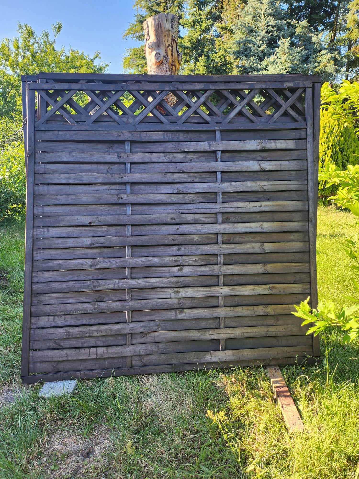 Panel ogrodowy drewniany