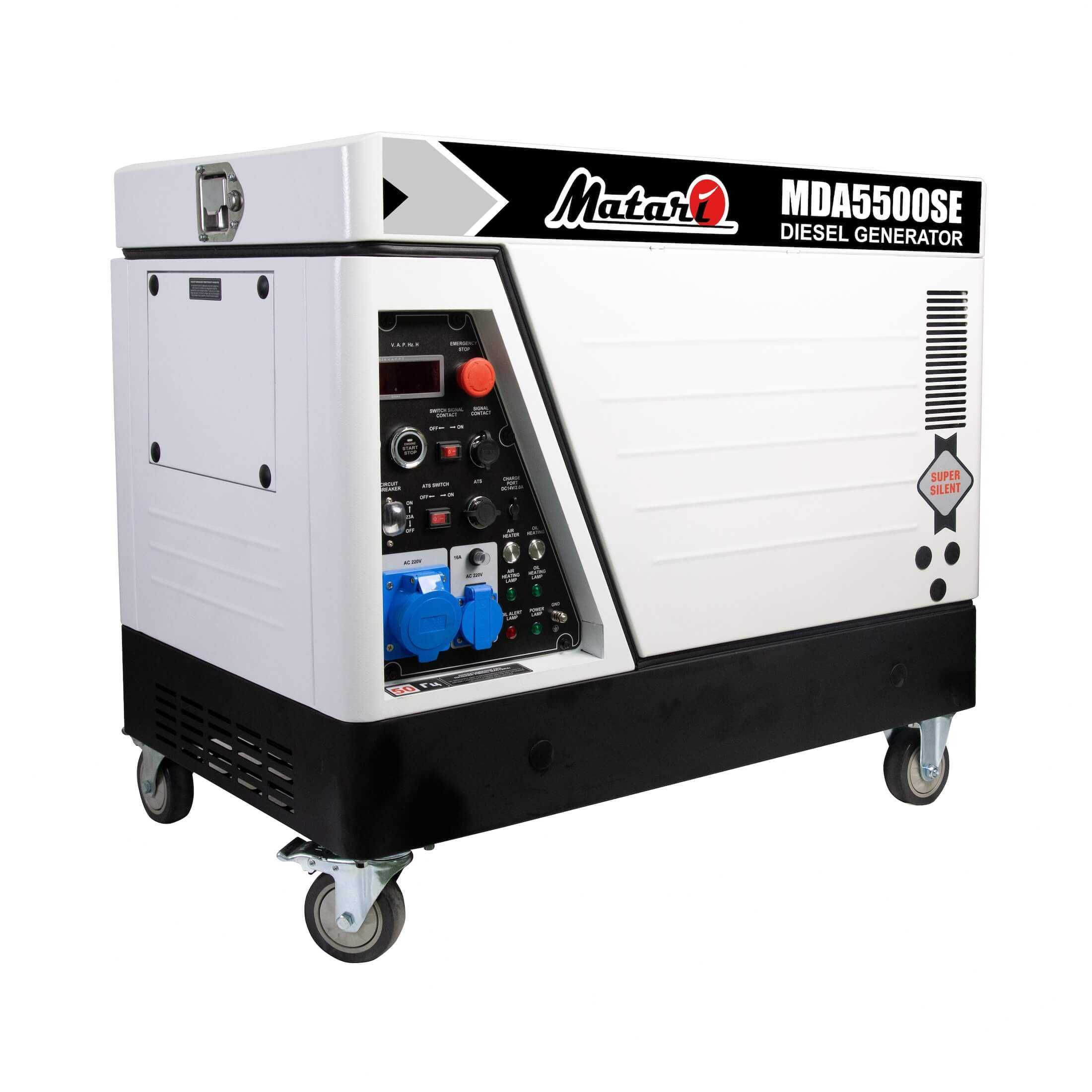 Дизельний генератор Matari MDA5500SE. 5,5 кВт. Новий.
