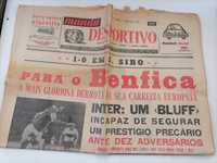 FINAL 1965 BENFICA - INTER Taça Campeões Europeus (Jornal COMPLETO)