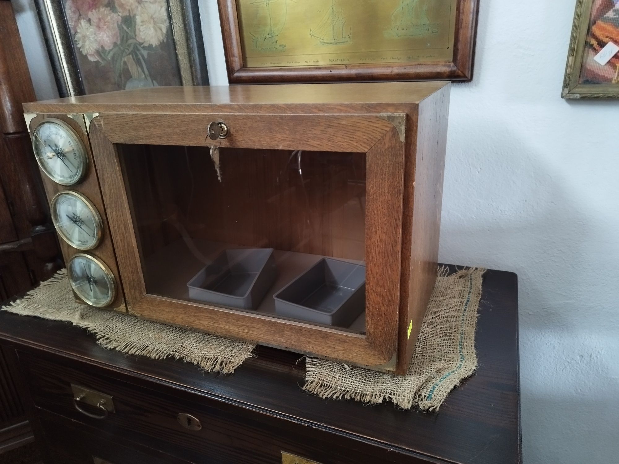 szafka drewniana na cygara Humidor VINTAGE