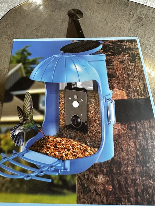 Годівниця для птахів Cozion з камерою, сонячний будиночок для птахів