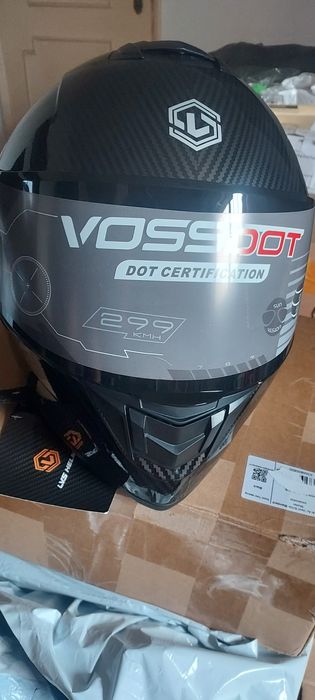 Capacete de moto em carbono