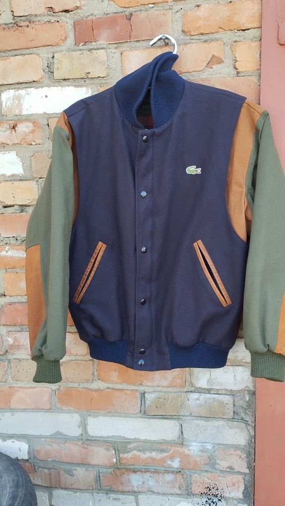Бомбер Lacoste. Винтаж 90х шерсть