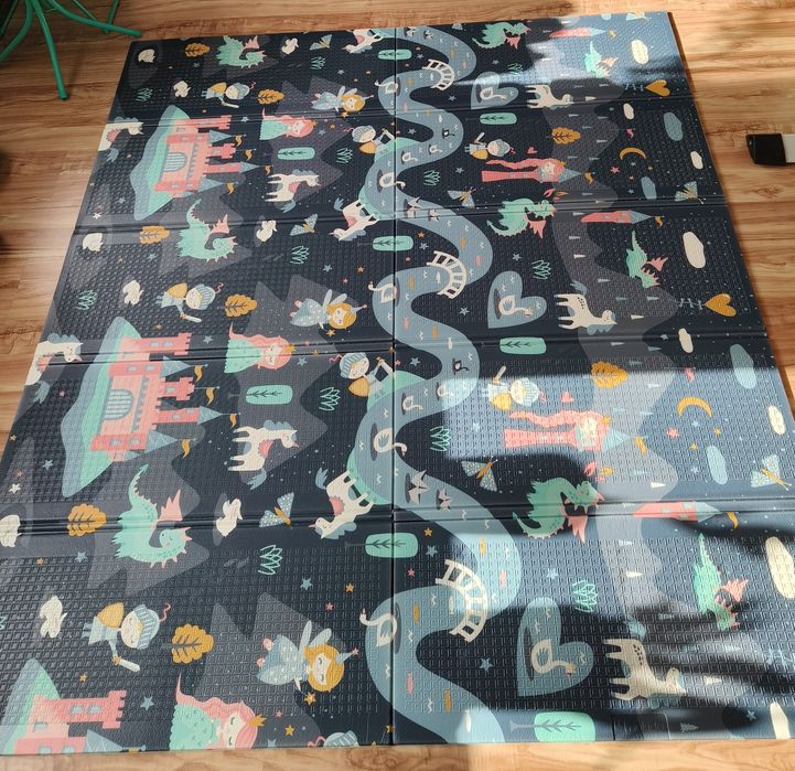 Mata piankowa dla dziewczynki DUŻA 180×200 PIANKA