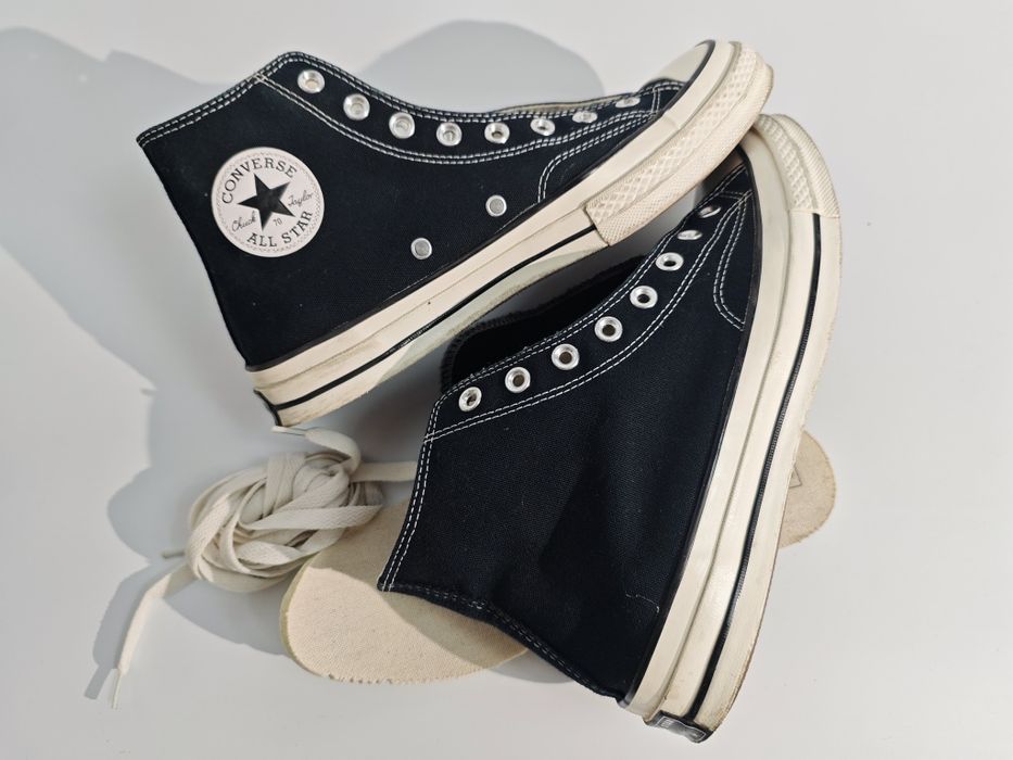 Конверс converse chuck 70 черные высокие оригинал 43 БУ-состояние 4.5/