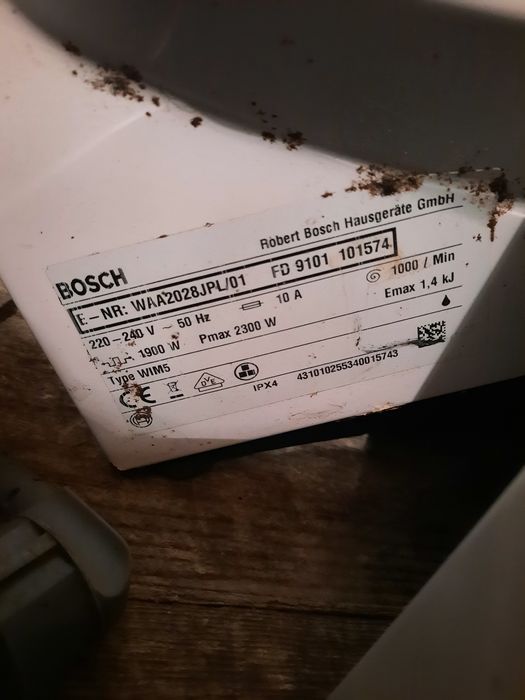 Pralka Bosch WIM5, części.