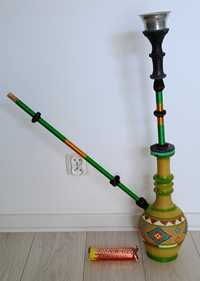 Oryginalna shisha, bongo do palenia, fajka wodna 80 cm ręcznie robiona