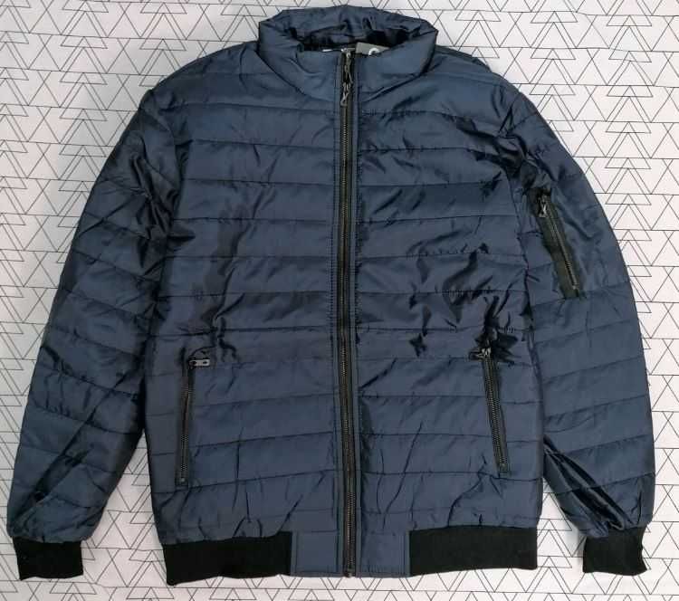 Kurtka męska przejściowa pikowana kolory L granatowa