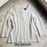 H&M sweter szary 30% moher rozm M / 38
