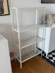 IKEA BAGGEBO regał biały metal