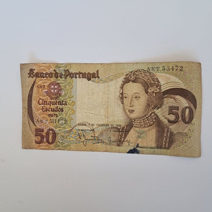 Nota de 50 escudos - 1980