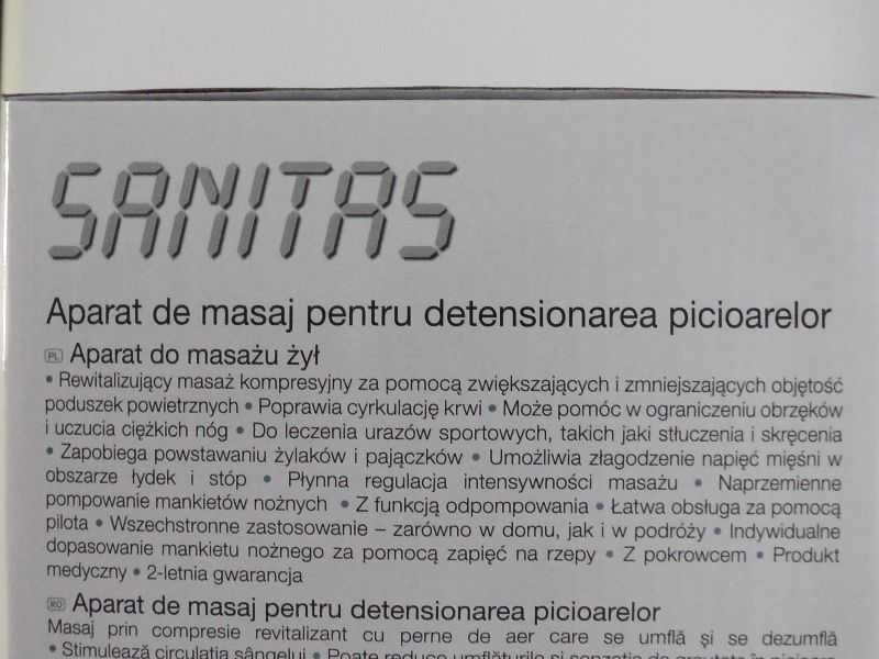 Masażer Aparat do masażu żył w nogach Sanitas SFM 90