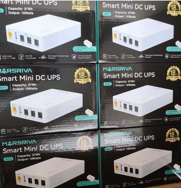 Дбж Безперебійник для роутера міні-UPS MARSRIVA  KP3 ємністю 10000mAh