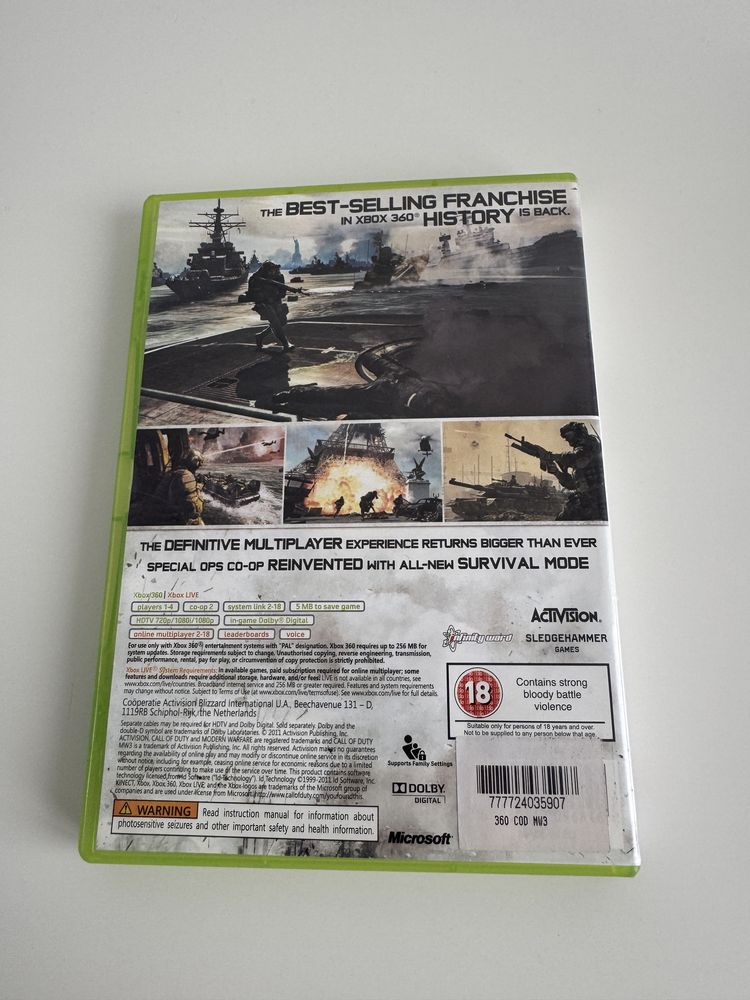 Call of Duty Modern Warfate 3, xbox 360