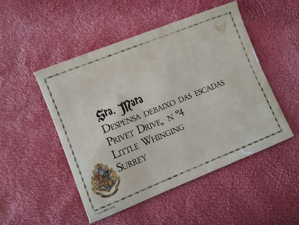Carta de Hogwarts Personalizada com Nome
