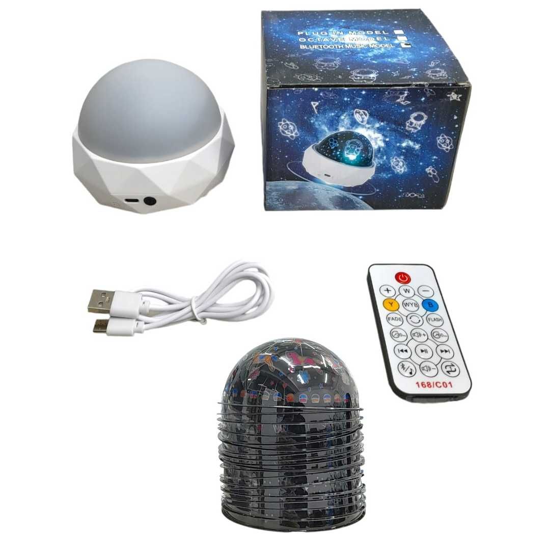 PROJETOR ESPACIAL COM CAIXA DE SOM BLUETOOTH