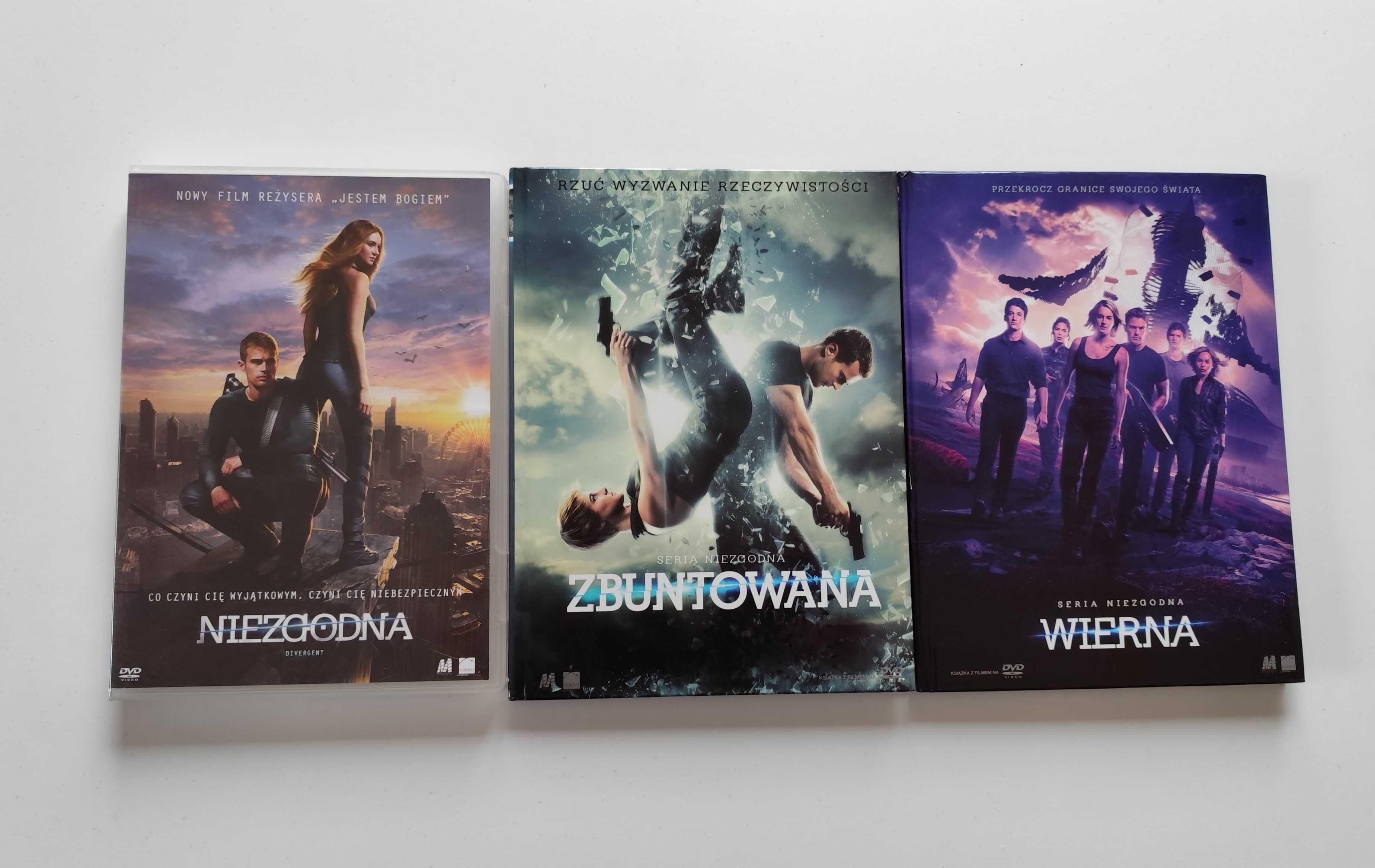 Filmy DVD Seria Niezgodna & Zbuntowana & Wierna 1-3 Trylogia Komplet