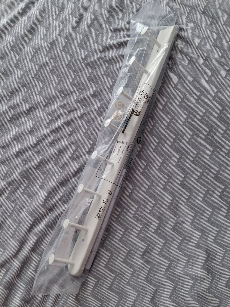 IKEA KOMPLEMENT Wysuwany wieszak biały 58 cm