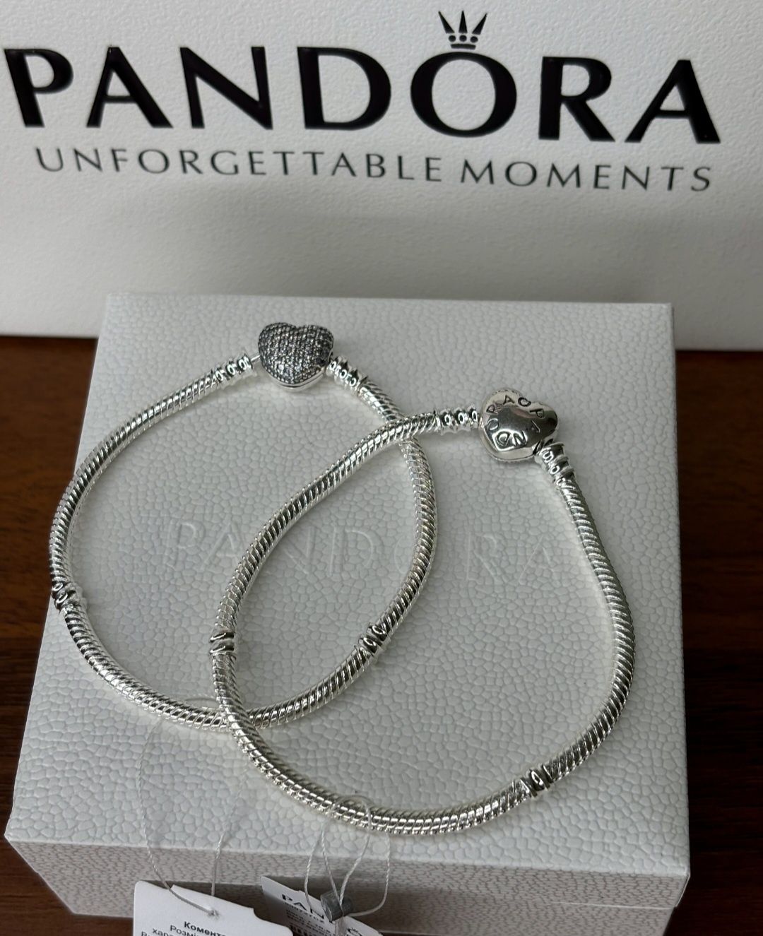Браслет Pandora з застібкою серце Бирка Гарантія 30 днів S925 ALE