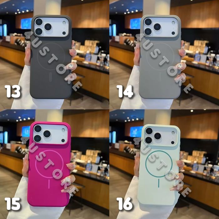 Силиконовый чехол Magsafe на iPhone 17 Pro Max софт тач чохол Силікон