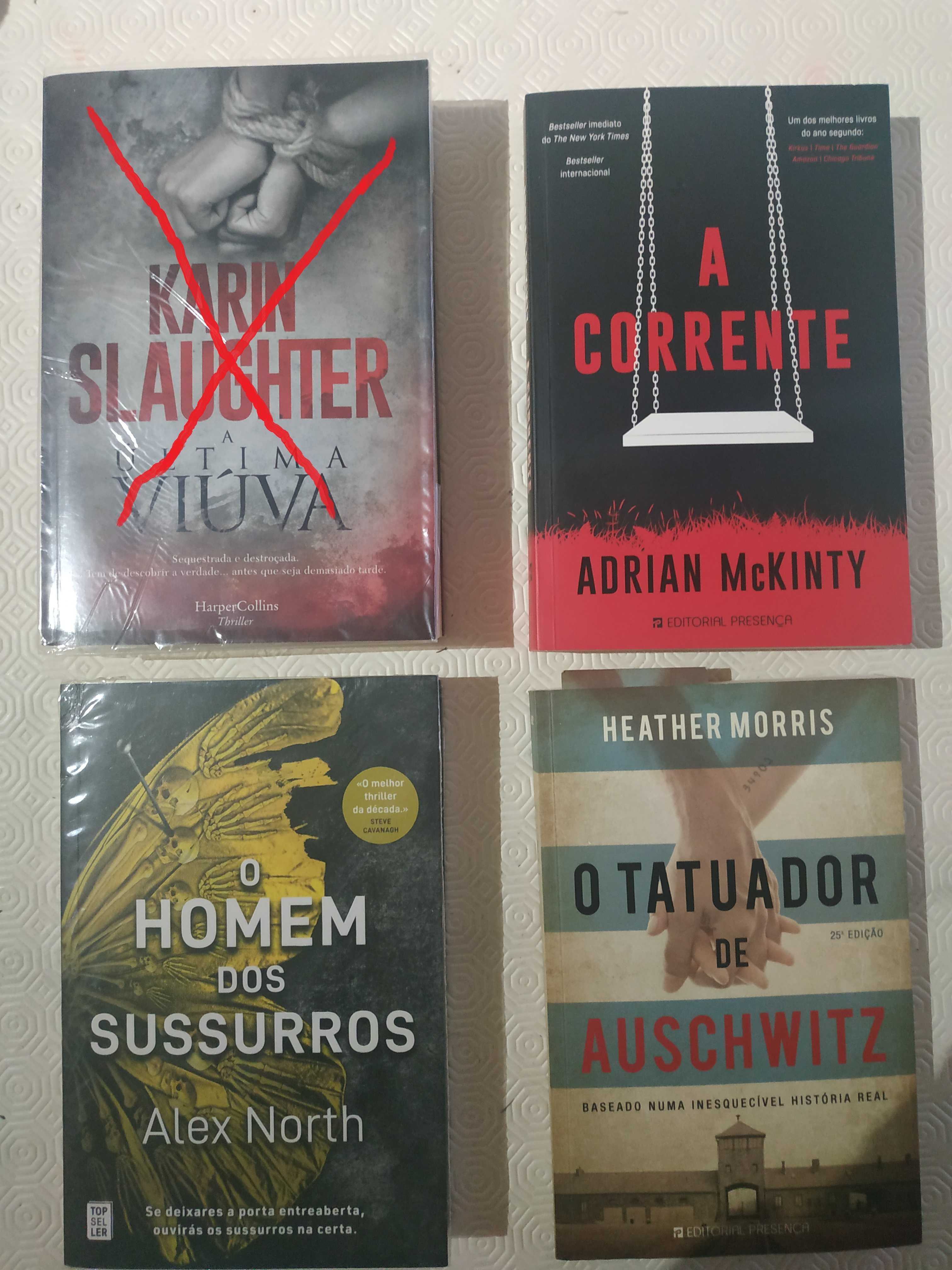 Diversos livros Policial / Thriller - Excelente estado-Preços diversos