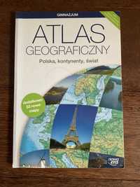 Atlas geograficzny - Polska, Kontynenty, Świat.