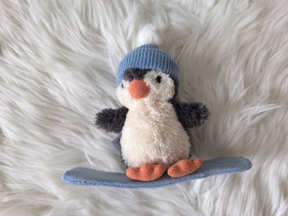 Мягка іграшка пінгвін сноубордист jellycat