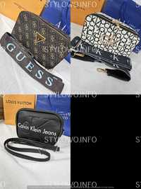 Torba Guess CK nowość monogram calvin czarna listonoszka hit