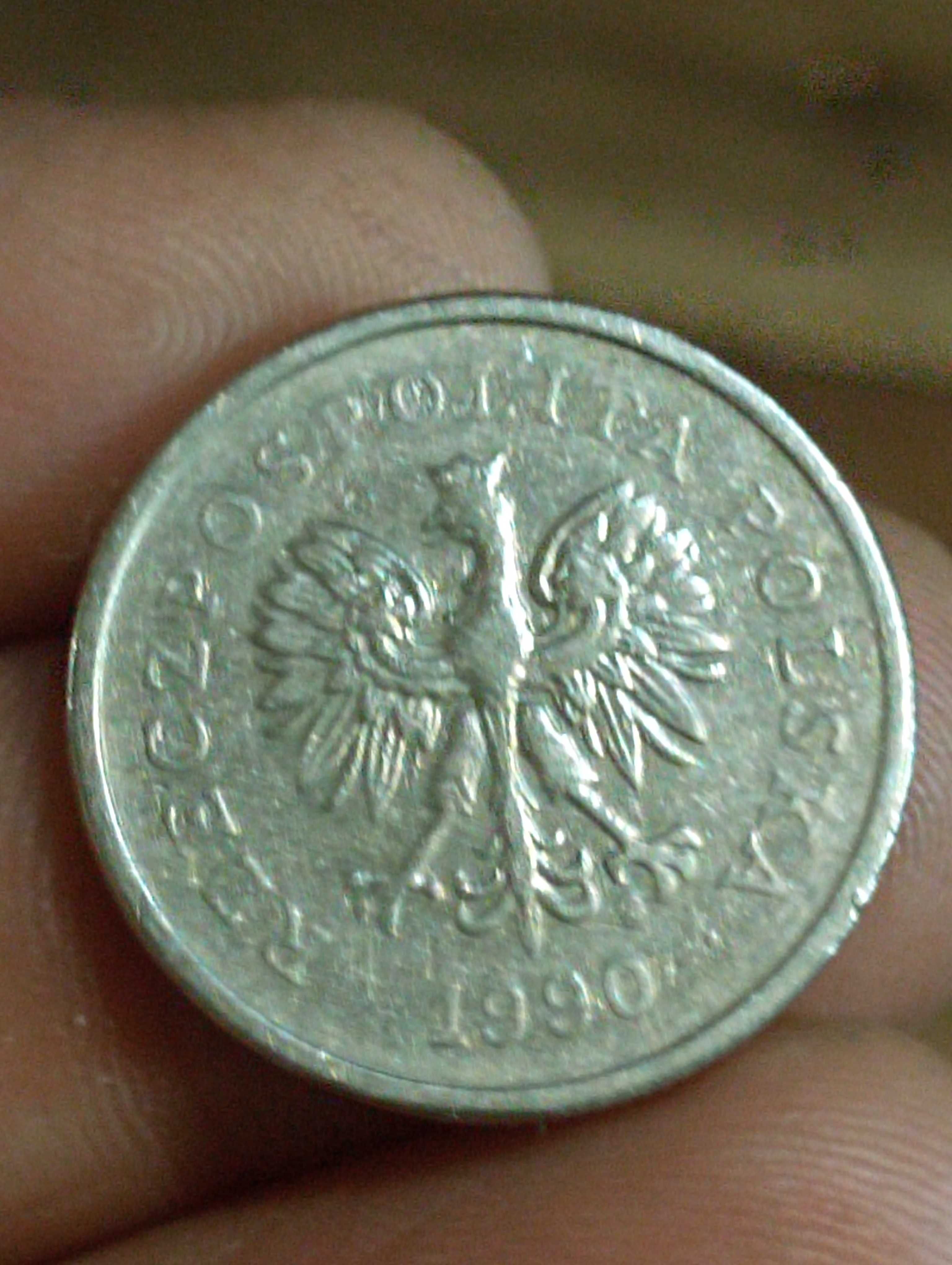 sprzedam dziewiąta monetę 1 zloty 1990 rok