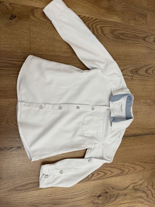 Koszula biała z długim rękawem, Reserved, rozmiar 104