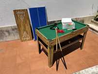 Multi mesa infantil de snooker e mesa de matrecos