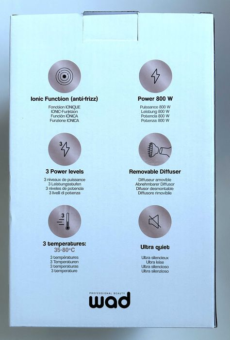 Suszarka z dyfuzorem jonowym ONIQ HAIR DRYER DIFFUSER