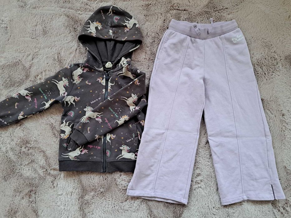 Spodnie szerokie nogawki i bluza