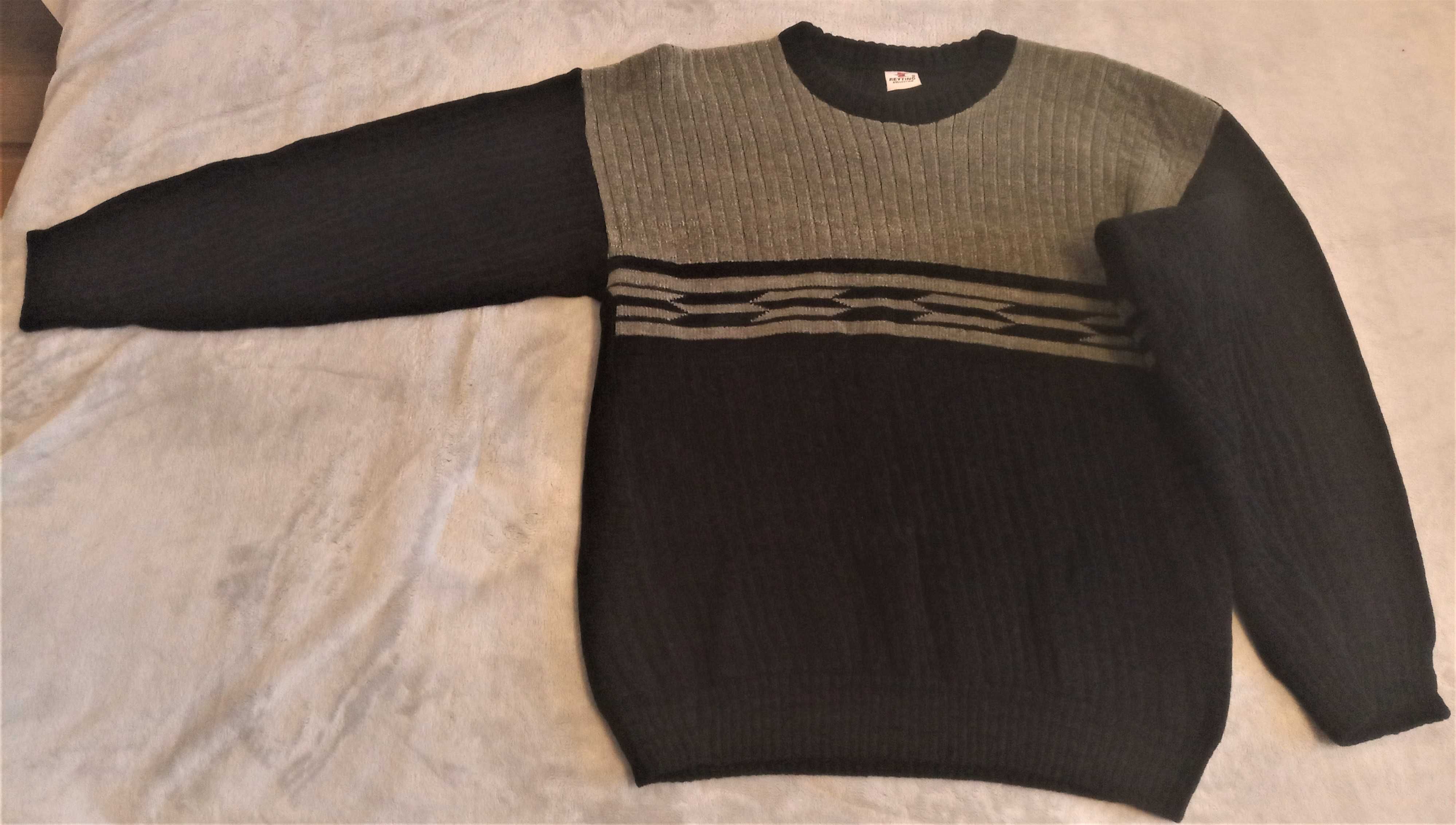 Turecki sweter XL ciepły gruby
