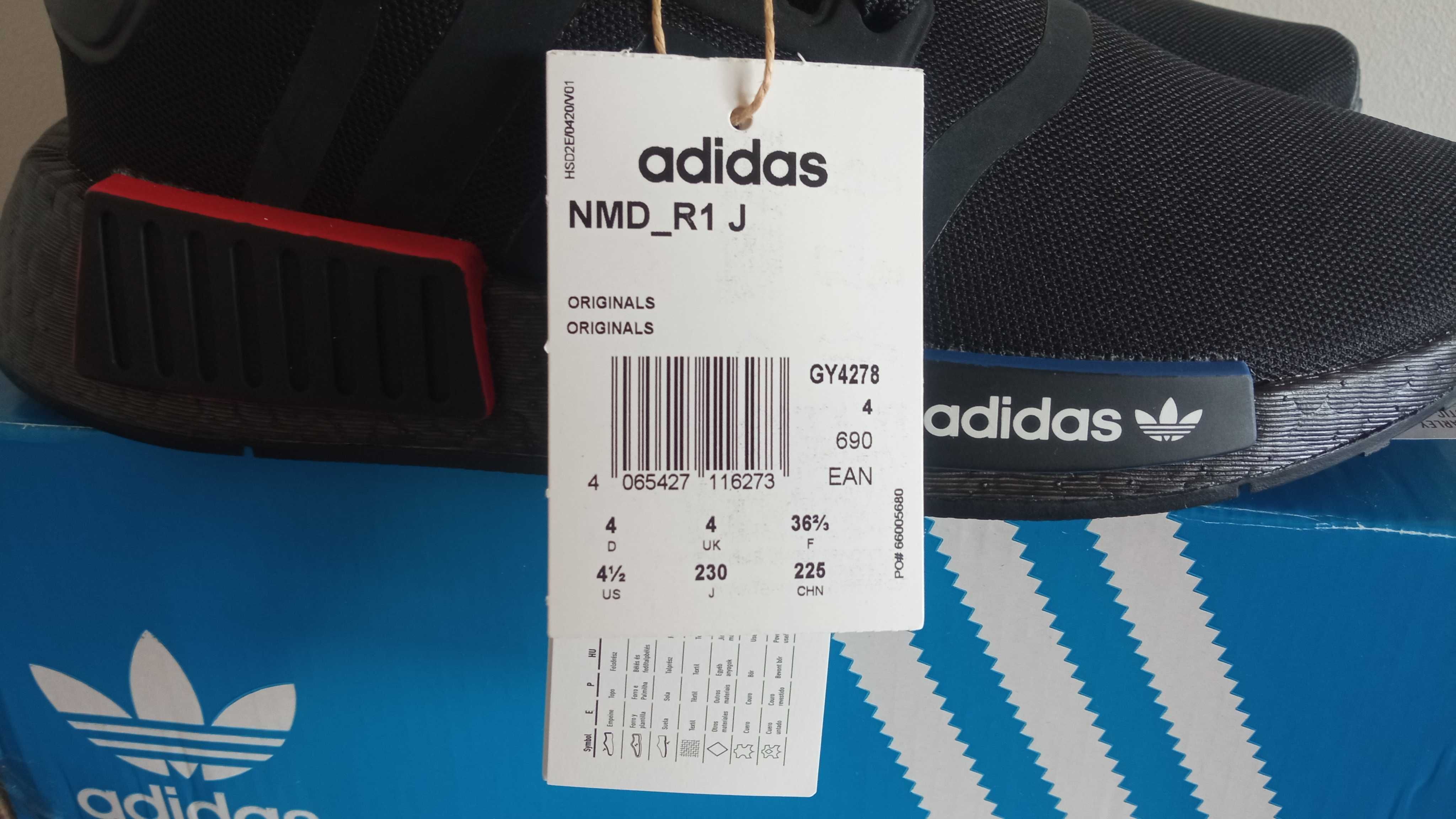 36 2/3 Buty Adidas NMD Boost Black GY4278