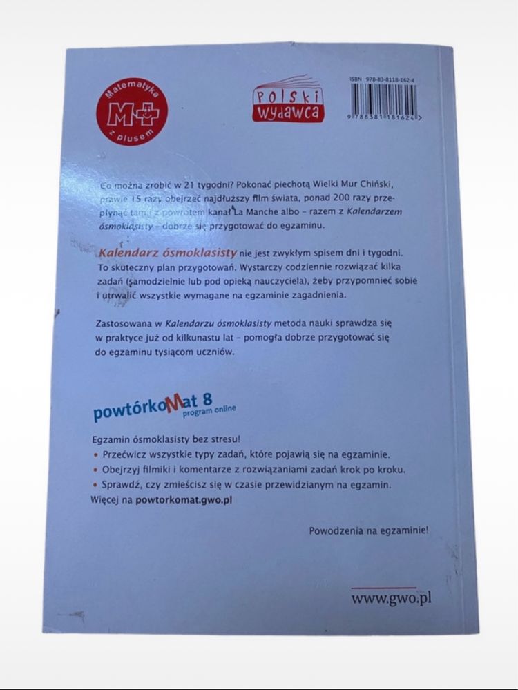 kalendarz osmoklasisty matematyka