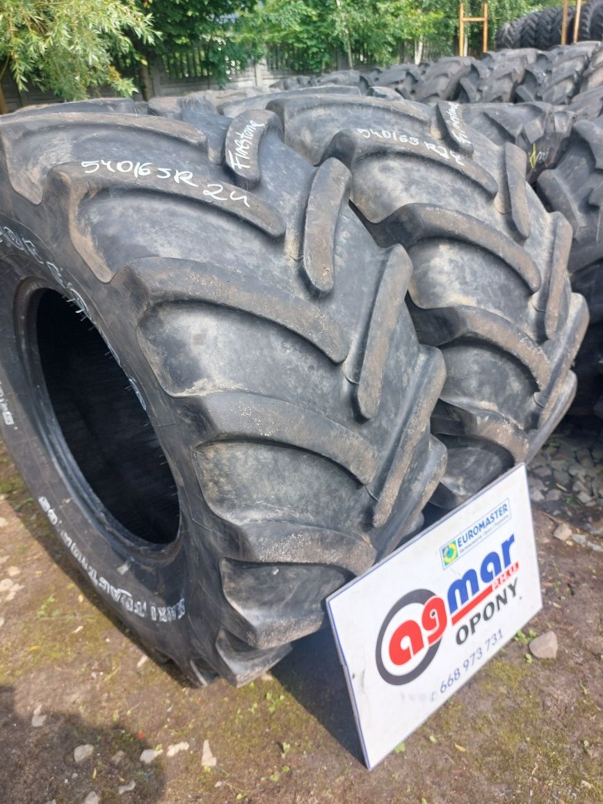 540/65R24 Firestone opony używane rolnicze para