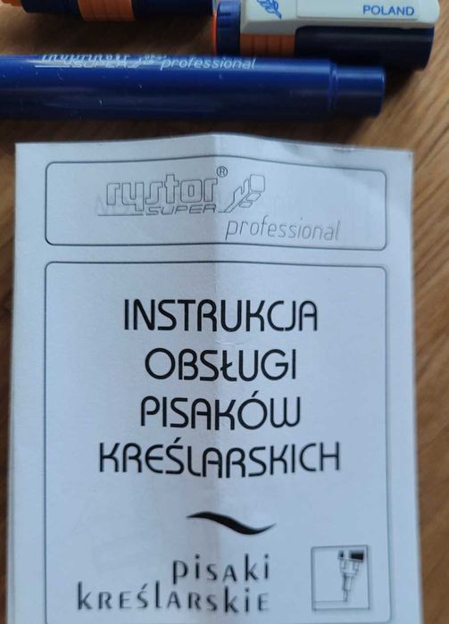 Pisak kreślarski Rystor 1mm 1 szt oraz 0,25mm 1 szt.