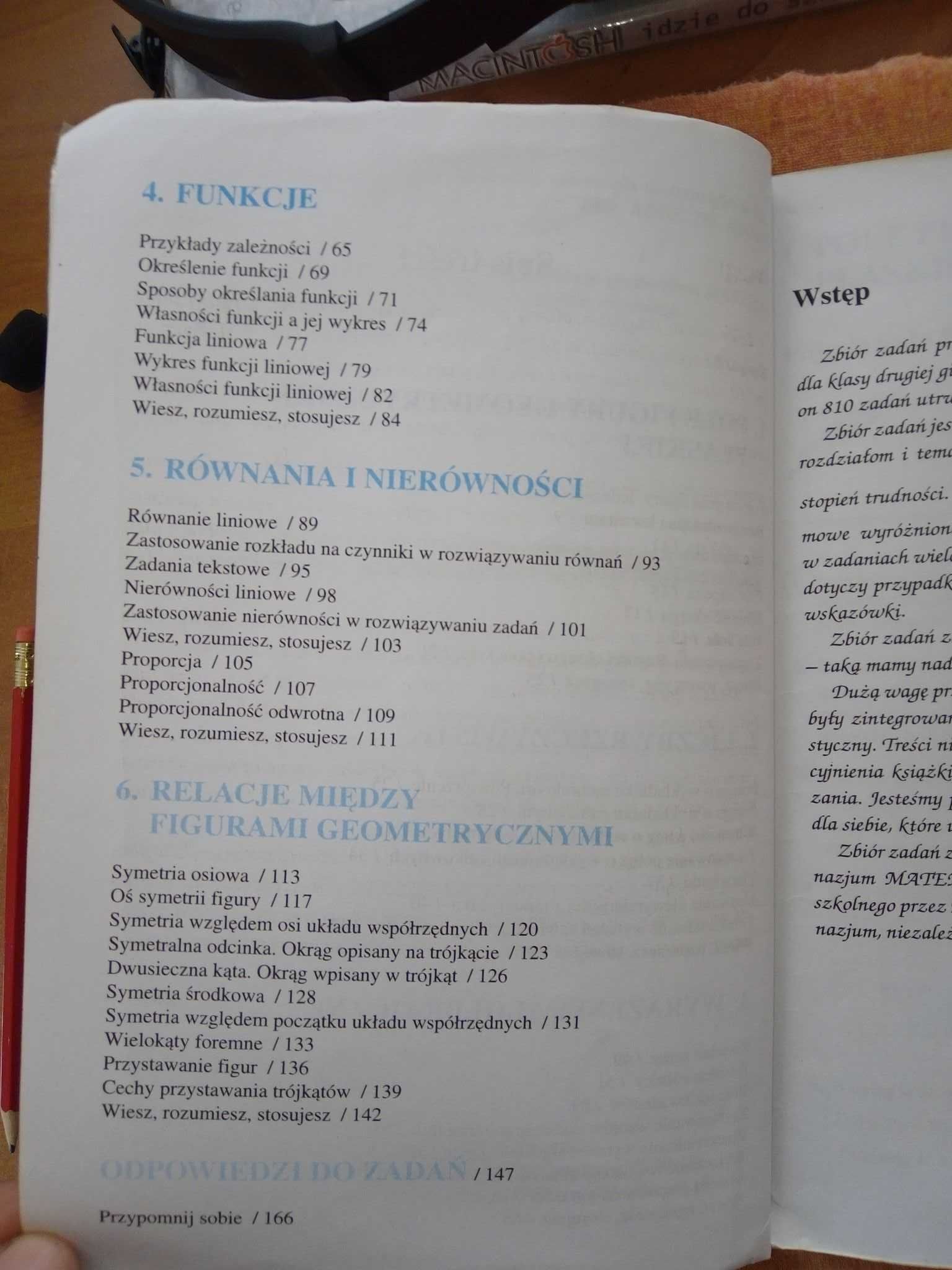 Matematyka krok po kroku zbiór zadań klasa 2 gimnazjum Res Polona