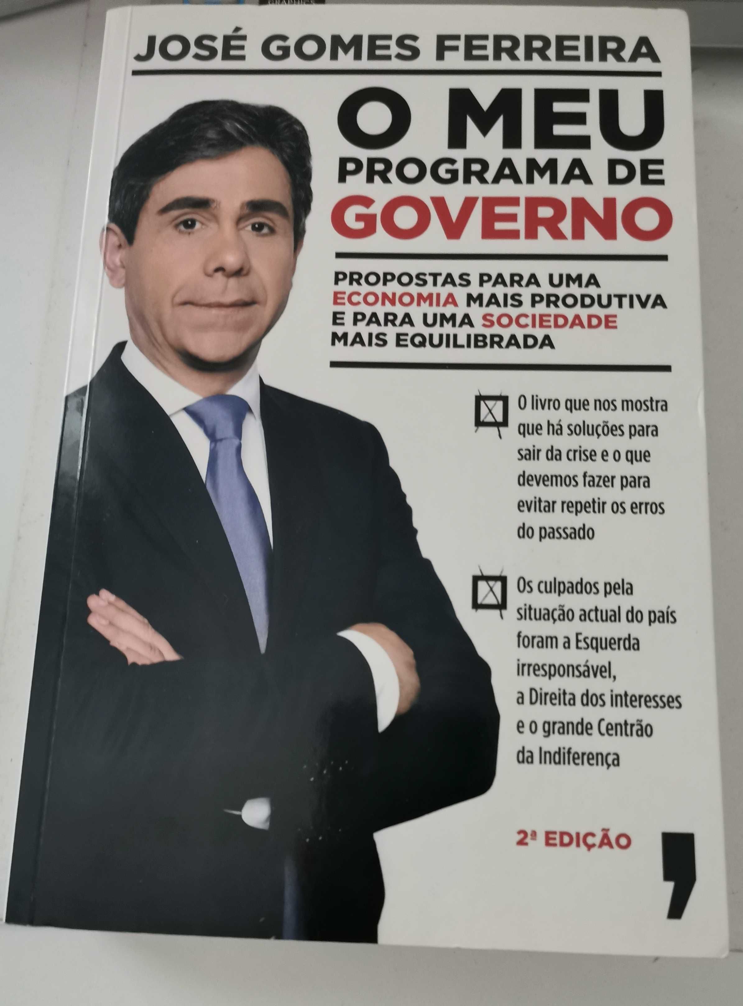 Livro - o  meu programa de governo