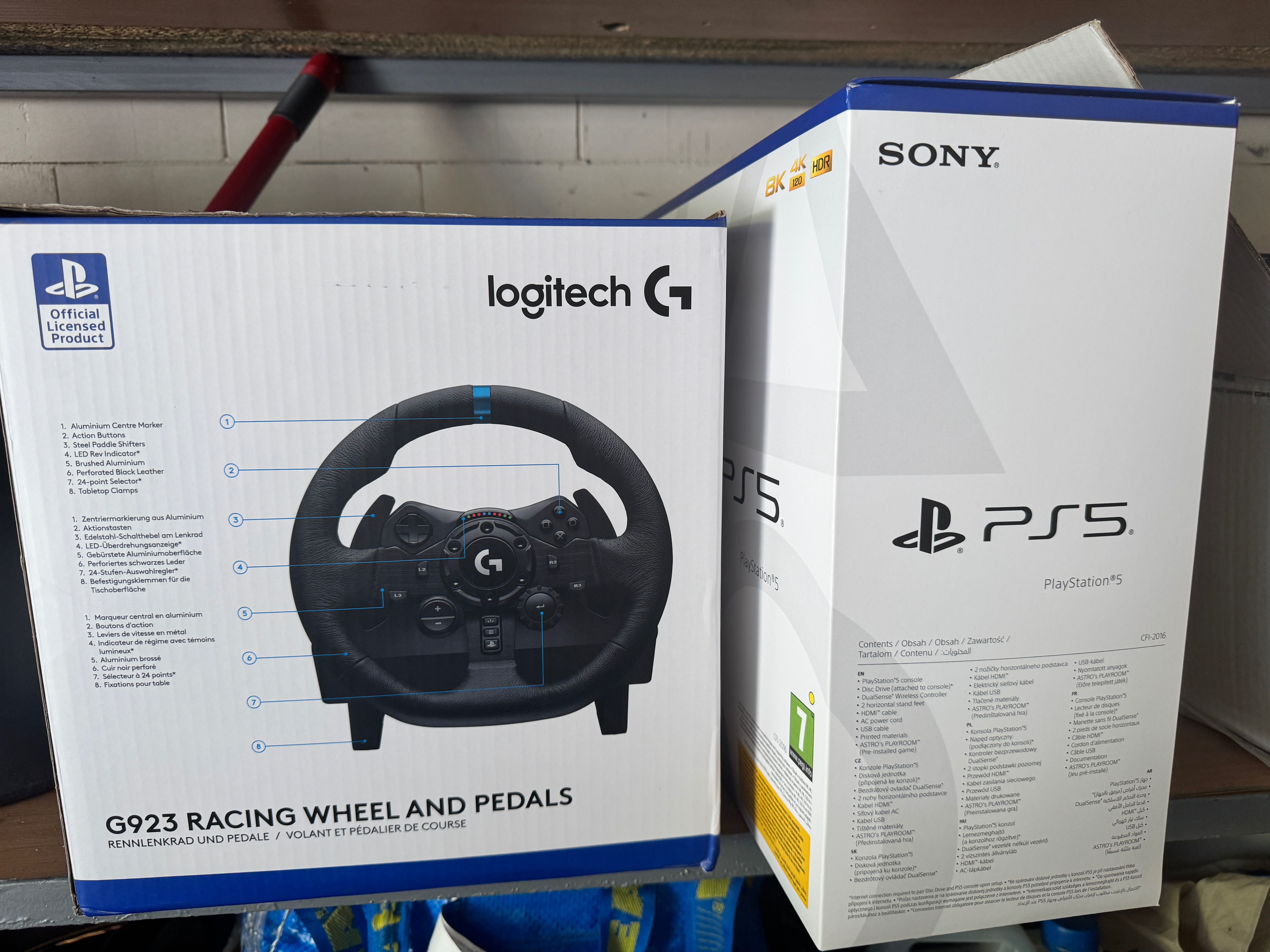 PlayStation 5 Slim + Logitech G923 + dualsense + F1 25