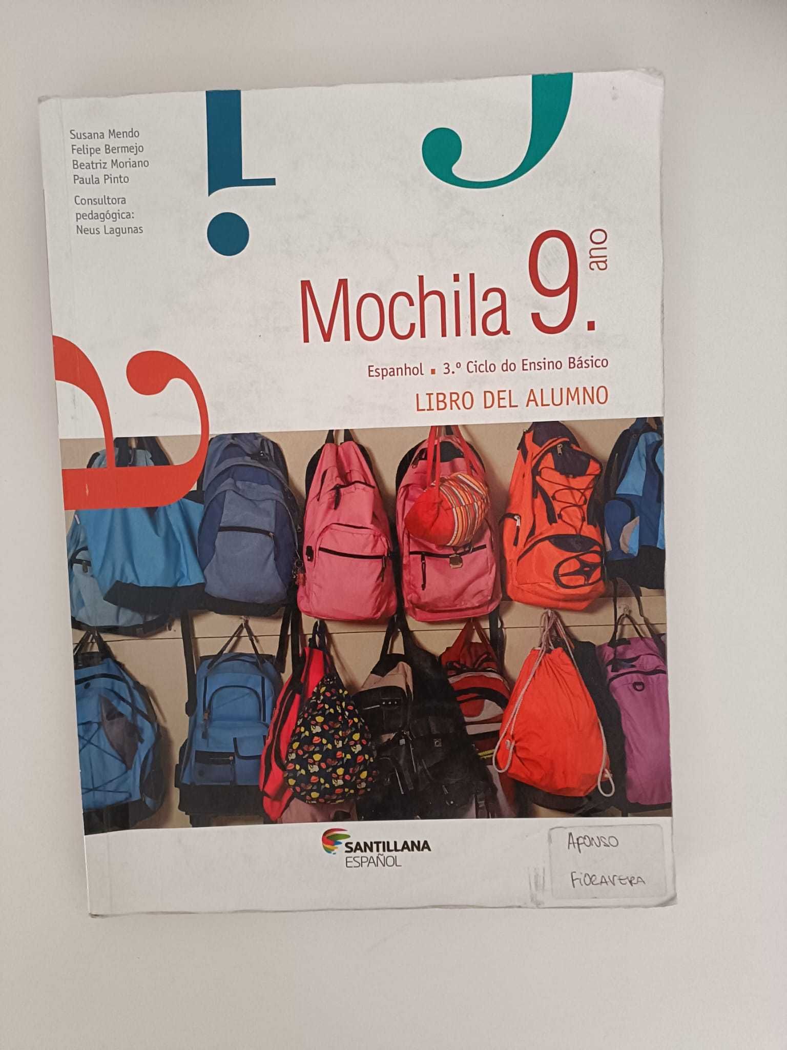 Livro Escolar de Espanhol - Mochila 9ºAno