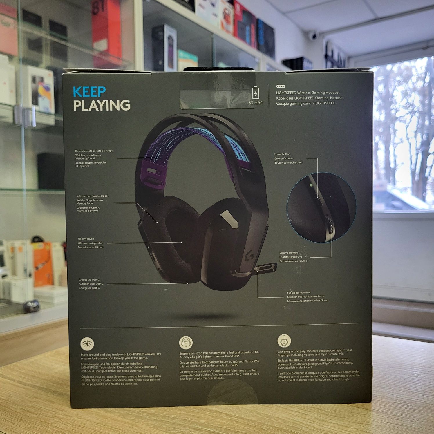 Ігрові навушники Logitech G535 Lightspeed Blue/Black Нові! Магазин!