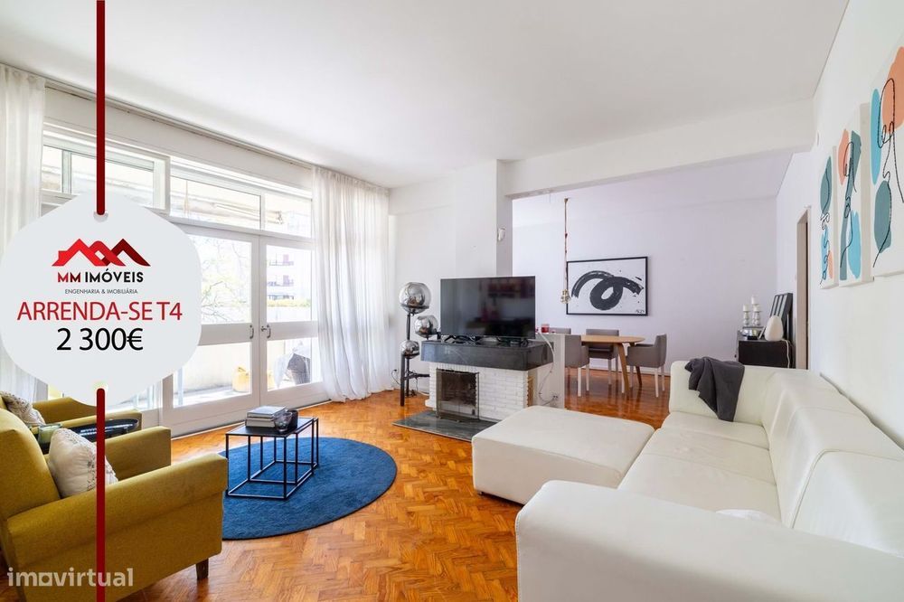 Apartamento T4 | Arrendamento | Varanda | Garagem | Avenida da Boavist
